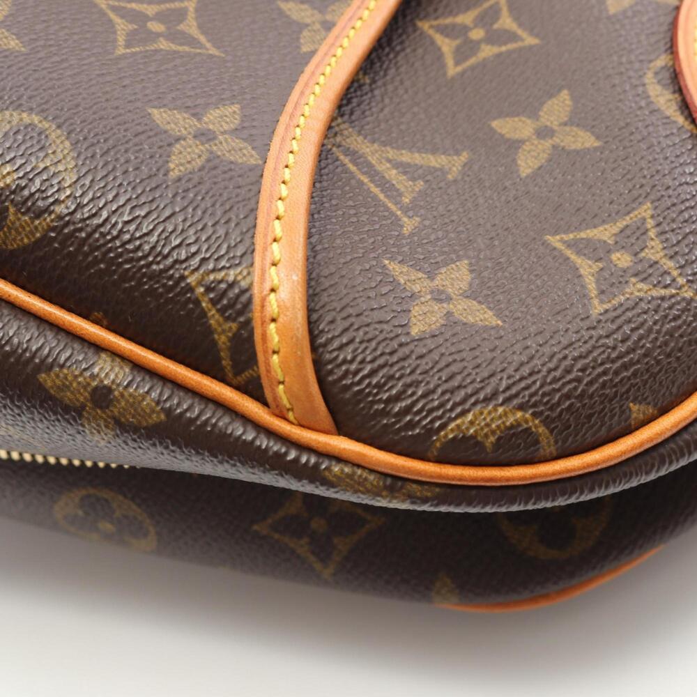 LOUIS VUITTON Authentic Brown Monogram Leather Deauville Bag - Picture 7 of 11